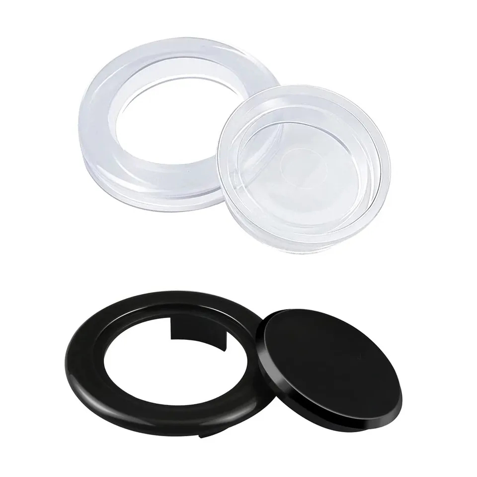 Set Di 2 Anelli E Tappi In Silicone Trasparente Per Ombrellone – Diametro 5,1 Cm – Per Tavoli Da Esterno In Vetro, Legno, Patio - 3