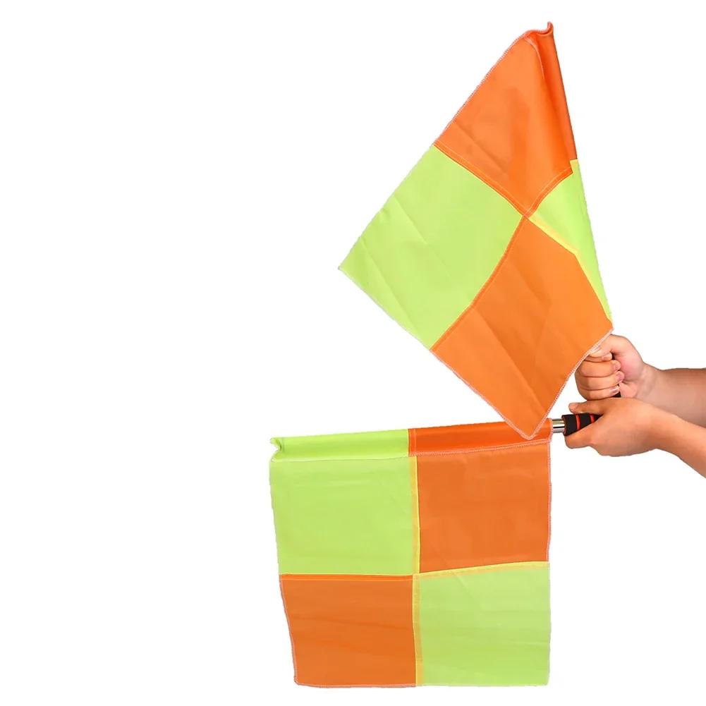 Soccer Referee Flag Football Game High-visibility Lightweight Referee Equipment 1 Set ABS Foam