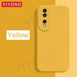 Silky Soft Liquid Silicone Phone Case - YIYONG Brand for Honor 90 (Yellow)