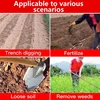 Household Thickened All Steel Hoe Soil Digging Vegetable Planting Large Hoe Weeding Outdoor Tools All Steel Hoe 5