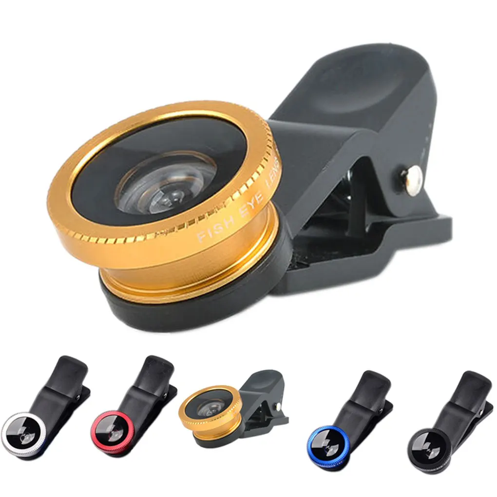 Obiettivo Della Fotocamera Del Telefono Universale Smartphone Grandangolare Macro 180 Gradi Obiettivi Fisheye Escursionismo Forniture Fotografiche