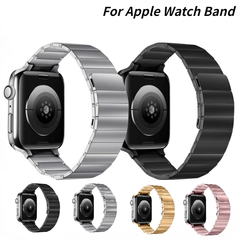 

Metal Link Strap For Apple Watch 49mm 45mm 44mm 42mm 41mm 40mm Magnetic Loop Bracelet Belt For iWatch Ultra 8 7 6 5 4 3 SE Band