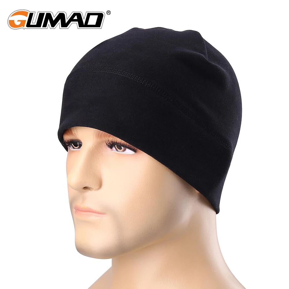 Winter Warm Running Hat Thermal Soft Sports Caps Stretch Snowboard Beanies Skiing Hiking Cycling Hats Men Women Cap Black Red 1