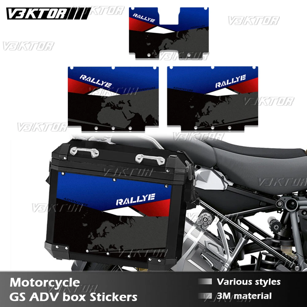Motorcycle pannier Aluminum Alloy Box trunk Sticker Suitcases Side Box ...
