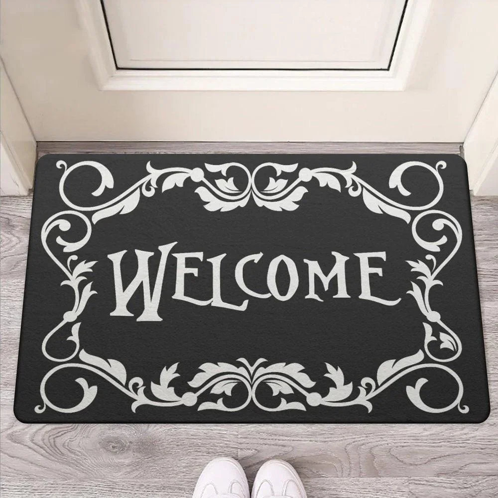 

Halloween Welcome Front Entrance Doormat Home Decorations Hallway Balcony Runners Rugs Bedroom Floor Mat Living Room Carpet