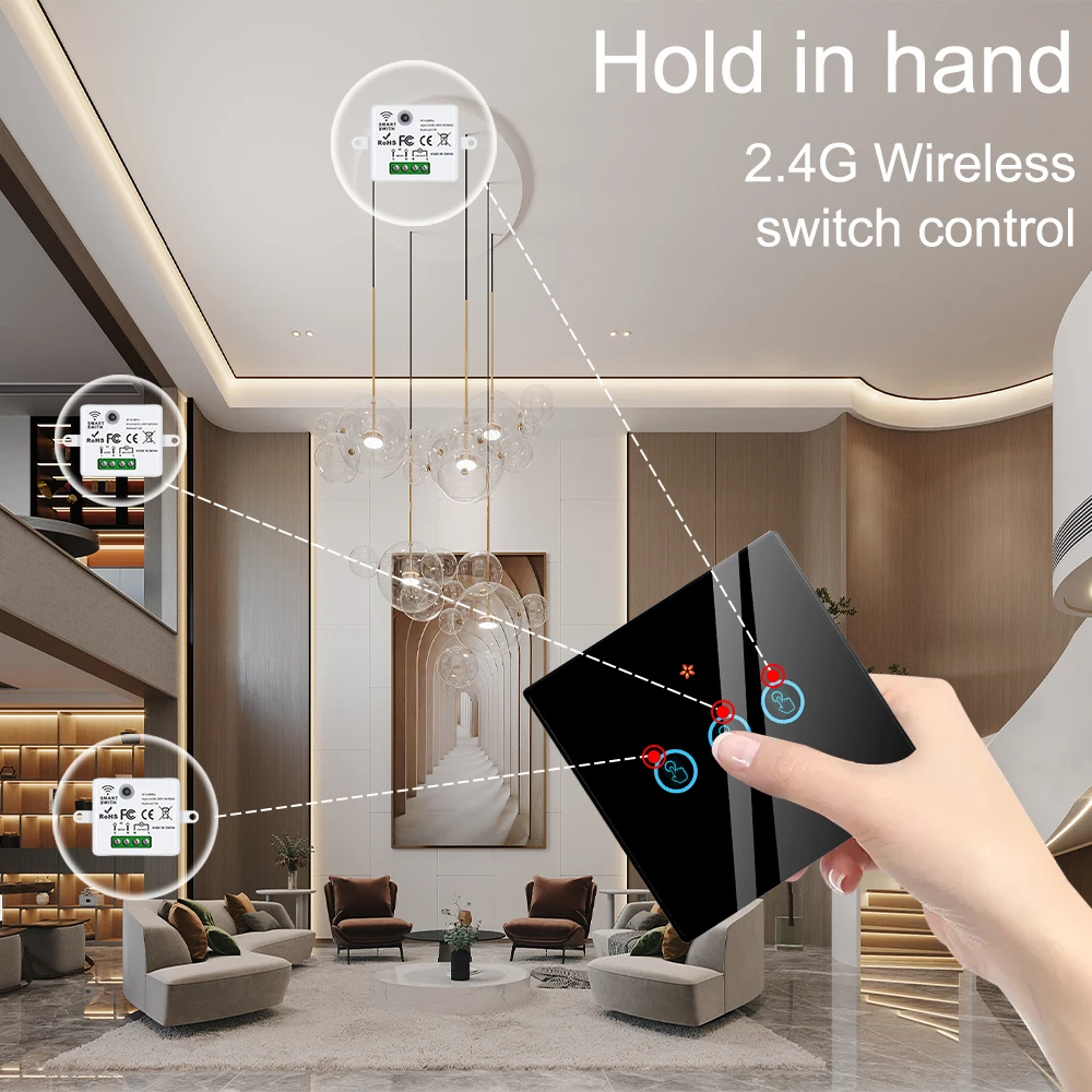 aparelho inteligente em casa rf433mhz 110v 220v 01