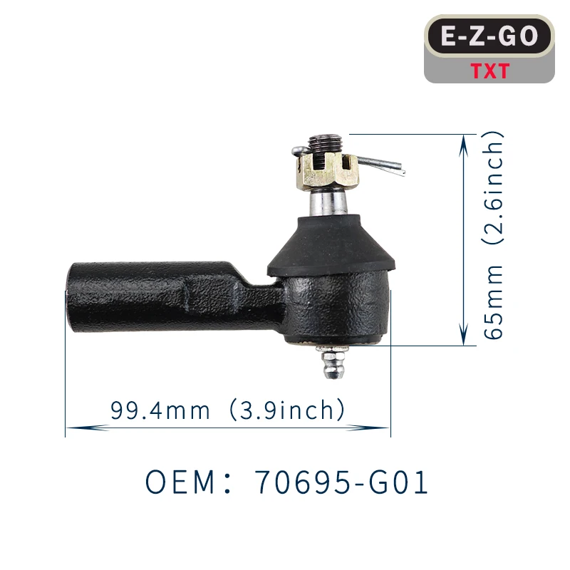 Steering Back Outer Ball Joint for E-Z-GO TXT G&E Golf Cart 2001-UP 70695-G01