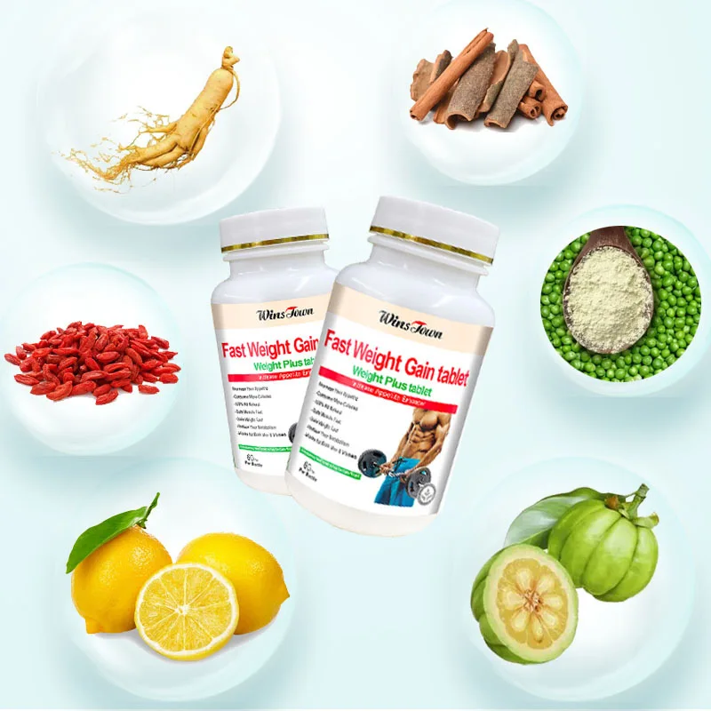 2 Bottle Weight Gain Tablets Increase Satiety Prevent Fat Synthesis Promote Metabolism Accelerate Fat Decomposition weight loss pills
