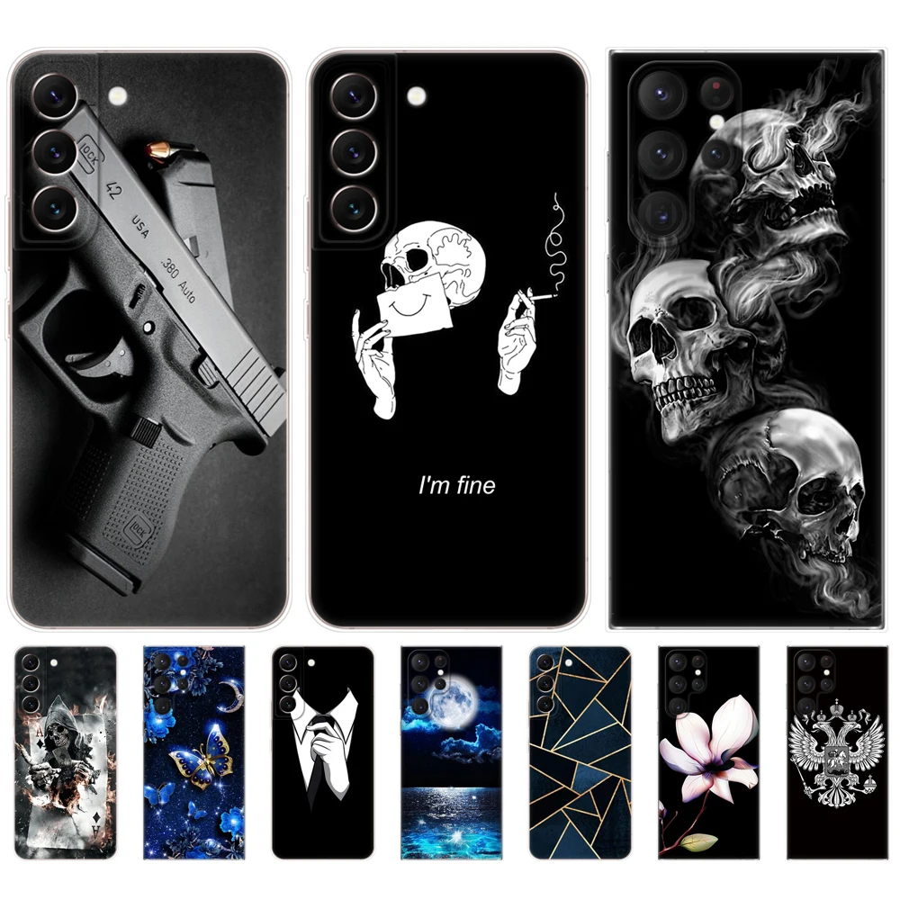 Per Samsung Galaxy S22 | S22 + | Custodia S22 Ultra 5G Per Samsung S22 Plus Cover Posteriore Per Telefono Galaxy 22 S 22 Paraurti Funda Silicon Tpu
