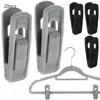 20pcs Non Slip Velvet Hangers Clips For Velvet Flocked Trouser Coat Pant Skirt Clothes Clip Drying Racks For Drying Clothes 1