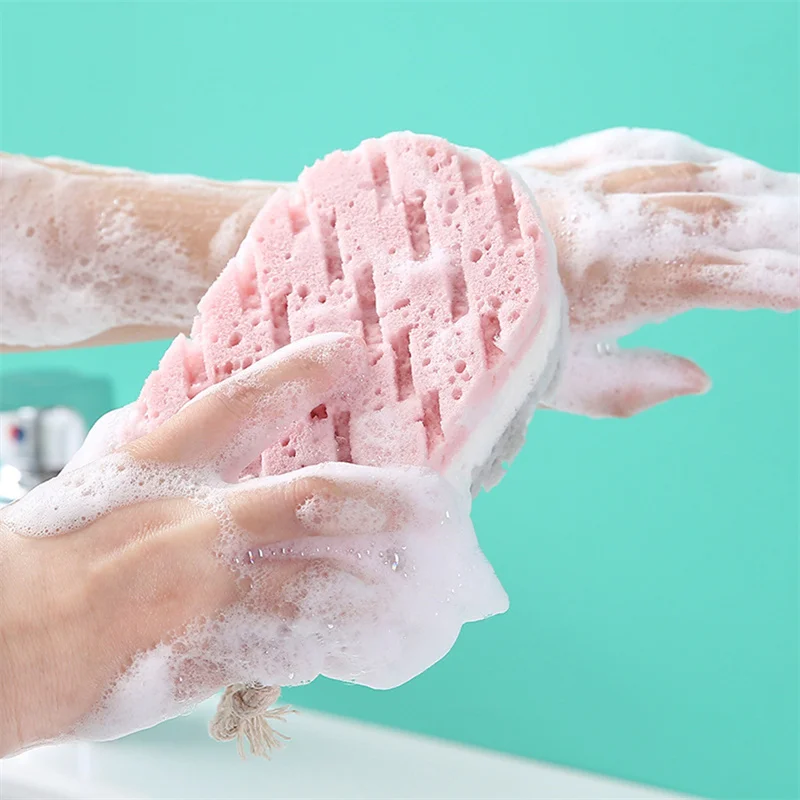 Thickened Soft Bath Sponge Brush Body Scrub Bast Wisp Massage Brush Body Washcloth Skin Scrubber Relax Exfoliating Sponge Brush 2