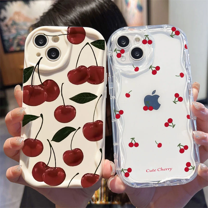 Adorable Cherry Design Phone Case
