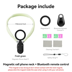 TELESIN Silicone Magnetic Neck Mount for Action Cameras and Smartphones