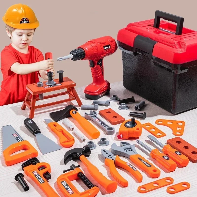 Children's Toolbox Set Baby Simulation Repair Tools Electric Drill Screwdriver Repair House Toys kids repair toys,kids pretend play set,home repair toys
