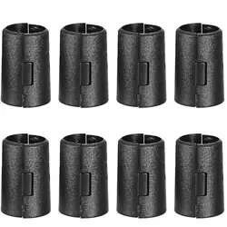 Durable Black Plastic Wire Shelf Clips with Metal Buckle - 4x2.5x2.5cm (8Pairs - Black - Set)
