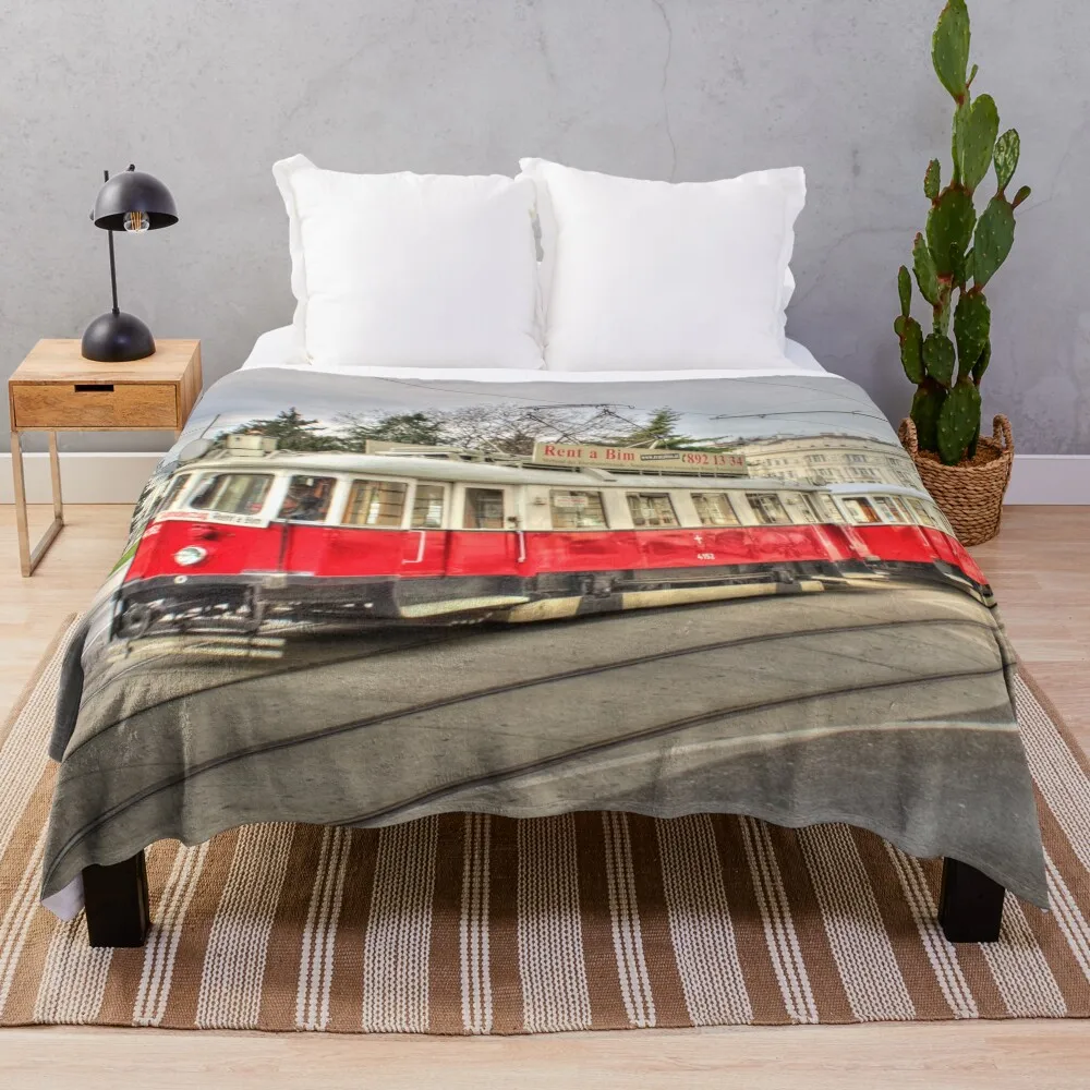 

Old Tram Throw Blanket warm winter Thermals For Travel Kid'S Extra Large Throw Blankets
