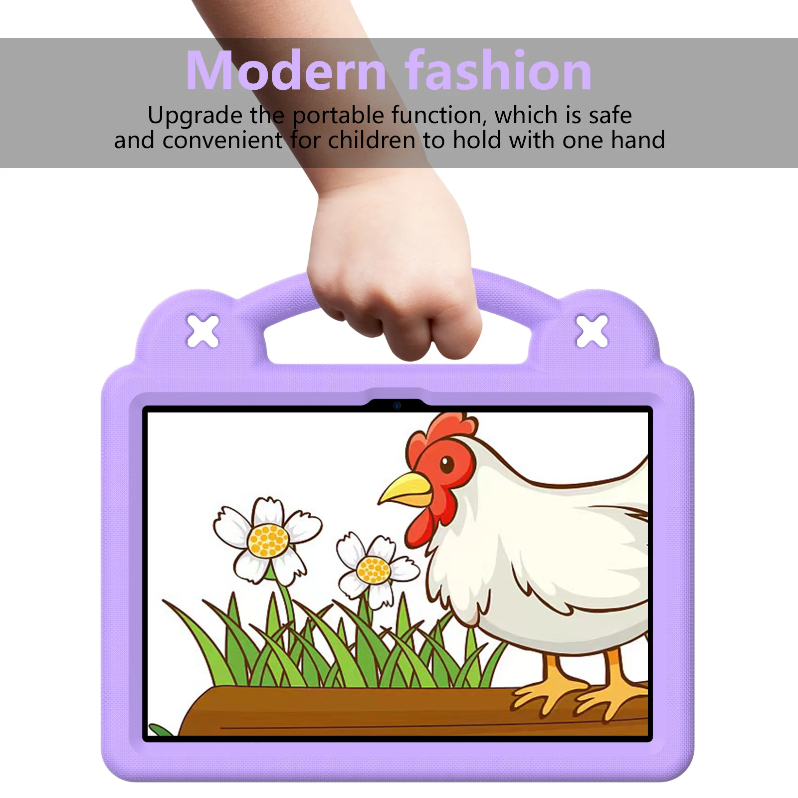 Cartoon EVA Tablet Case with Handle and Shoulder Strap