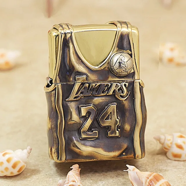 Genuine Zippo Kobe 24 8 jersey oil lighter copper windproof