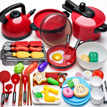 Children's simulated high fidelity cooking toys, home and school use chefs to pretend toy sets suitable for role-playing kitchen 1