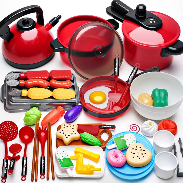 Children's simulated high fidelity cooking toys, home and school use chefs to pretend toy sets suitable for role-playing kitchen 1