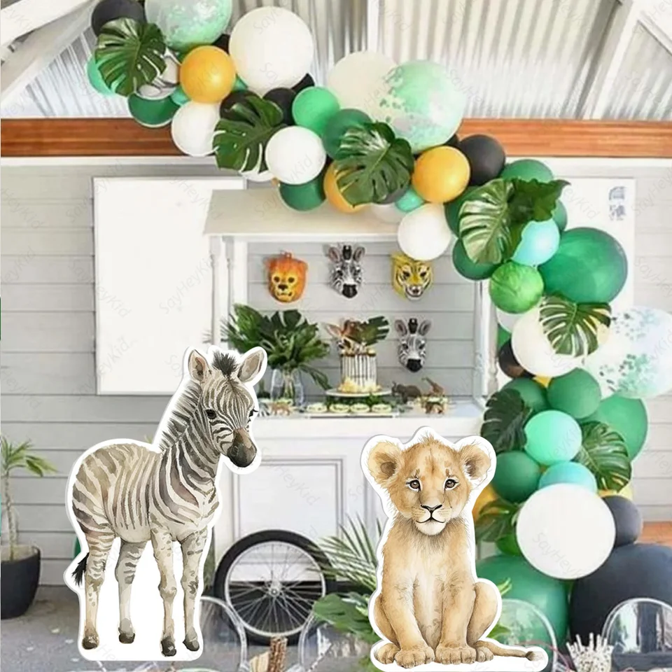 Safari Animals Big Decor Cutout Bundle, Jungle Animal Birthday Decor, Safari Theme Cutouts, Wild One Birthday, Jungle Safari Cutouts