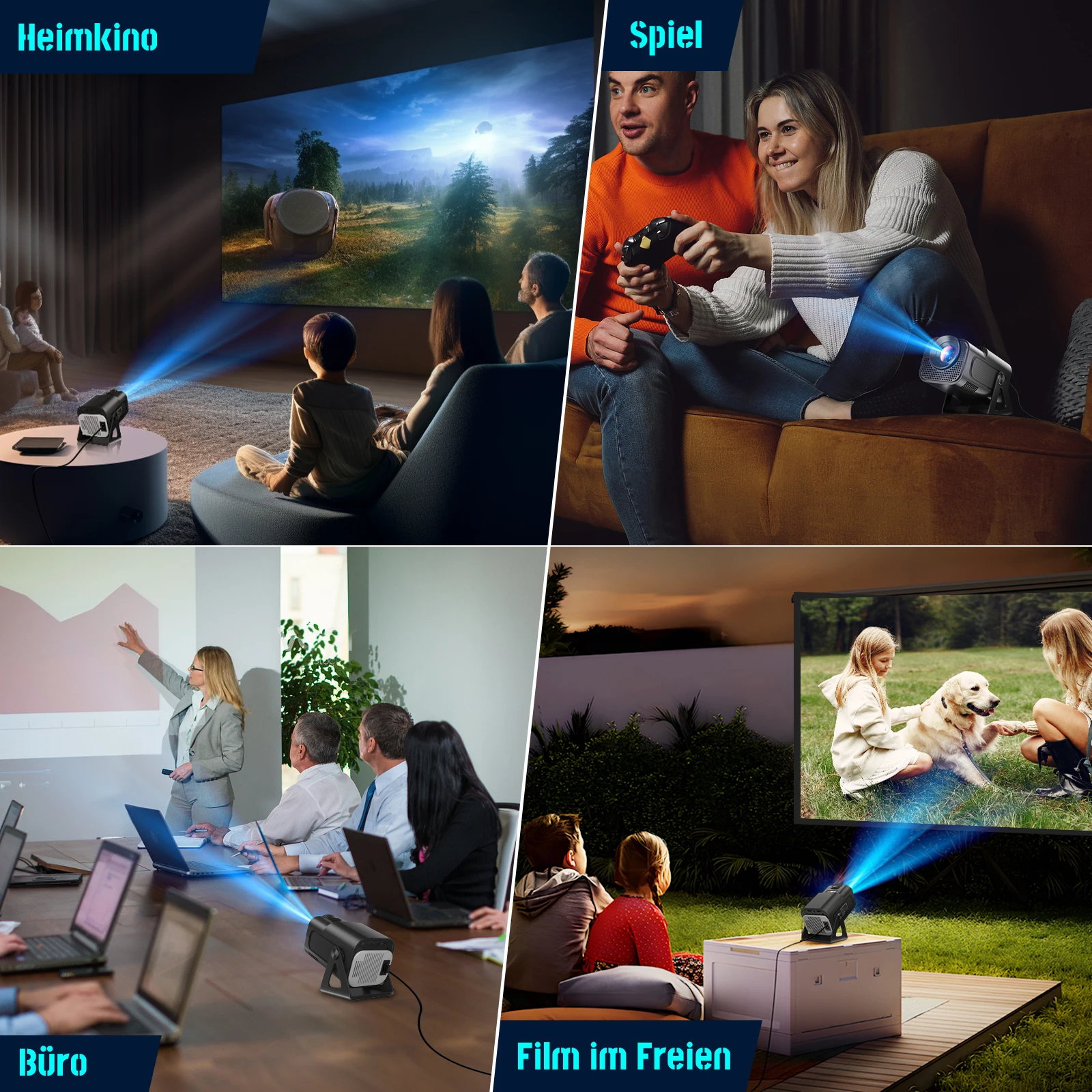 XGODY 4K UHD Mini Smart Beamer 4