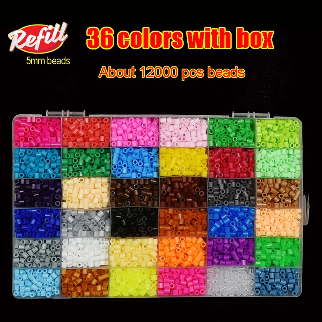 Perler Beads Kit 5mm/2.6mm Hama beads Whole Set with Pegboard and