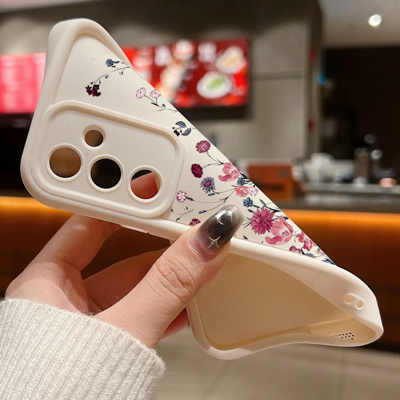 Shockproof Bumper Flower Design Soft Phone Case