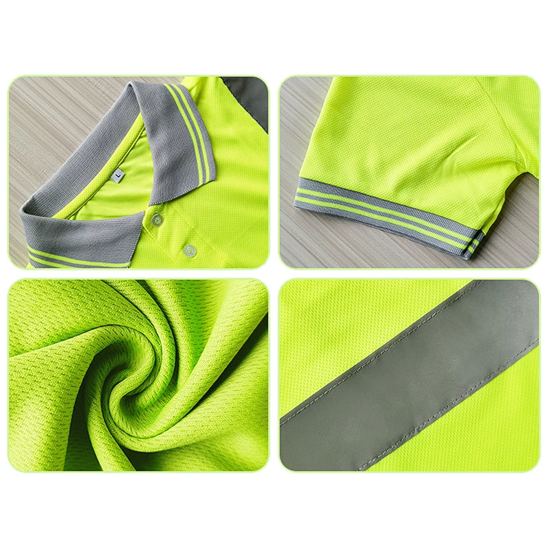 Safety Vest Men T Shirts T-Shirt for Men Work Safety Vest Fluorescent Yellow Workwear Vest ﻿Safety Volunteer Uniform
