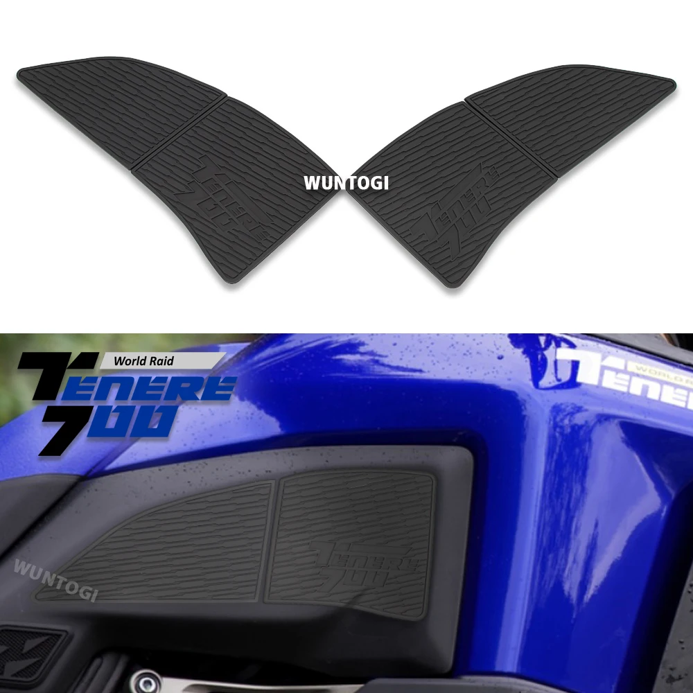 For YAMAHA TENERE 700 World Raid T700 T7 2022 Motorcycle Non-slip Side Fuel TankPad Stickers Tenere700 Tank Pad Sticker канторез toko side angle world cup 86 5560038