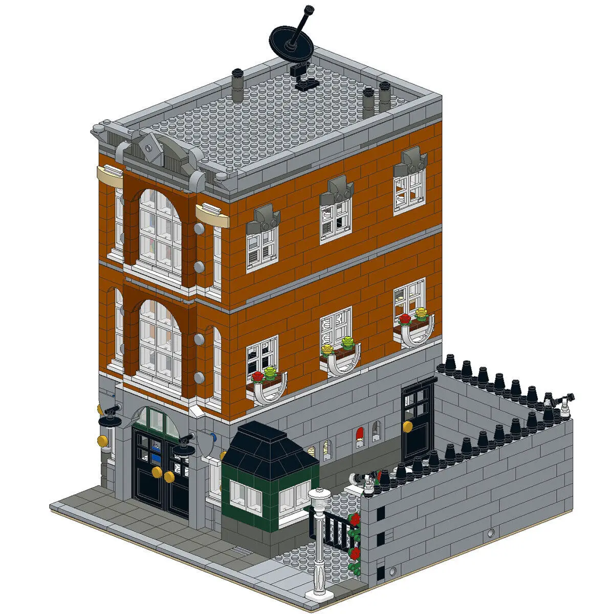 

Modular Building: Consulate Model Architecture 1549 Pieces MOC Build