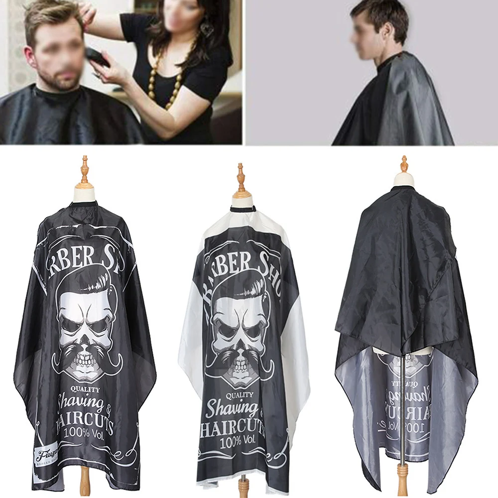 Hairdressing Cape Barber Hairdressing Cape Retro Hair Cutting Cape Black White Coat To Cut Hair Styling Tool Waterproof Apron for Man Haircut