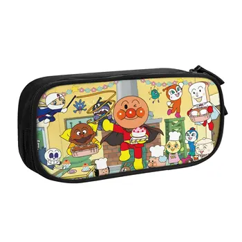 1 Piece Anpanman Pencil Cases for Students Birthday Party Pen Box Pencil Bag Big Capacity Pencil Pouch Pen Holder 1