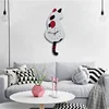 Digital Wall Clock Wagging Tail Cat Design Clock Kids Bedroom Wall Decoration Creative Cartoon Wall Clocks Modern Design 6