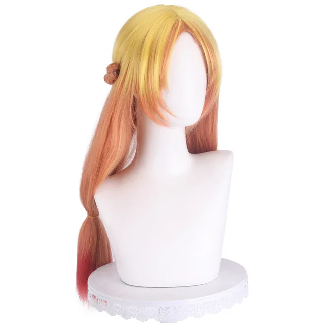 Anime Isekai Ojisan Uncle From Another World Tsundere Elf Cosplay Wig  Yellow Orange Gradient Heat Resistant Fiber Hair + Wig Cap - Cosplay  Costumes - AliExpress