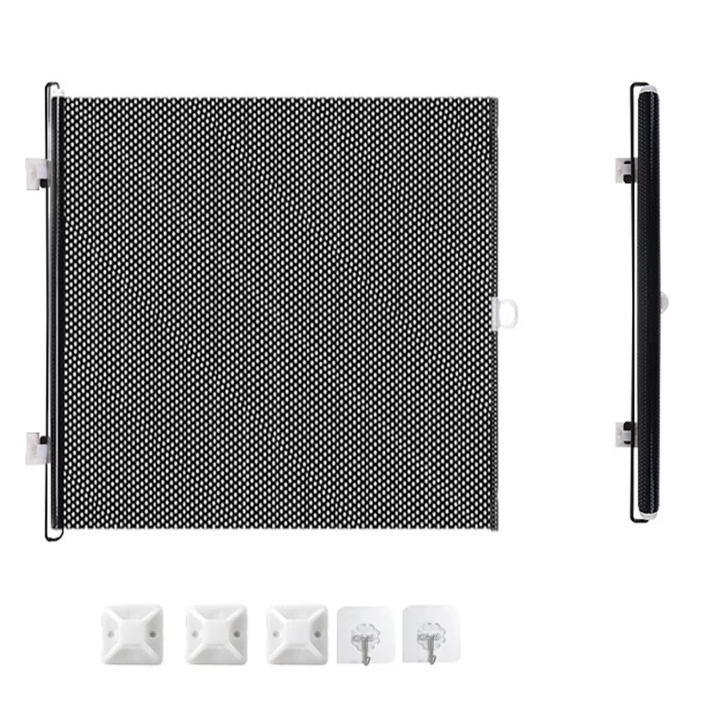 Retractable Indoor Pet Safety Gate, Wide Mesh Fence for Dogs & Kittens, Door & Hallway Barrier with Mounting Accessories 6