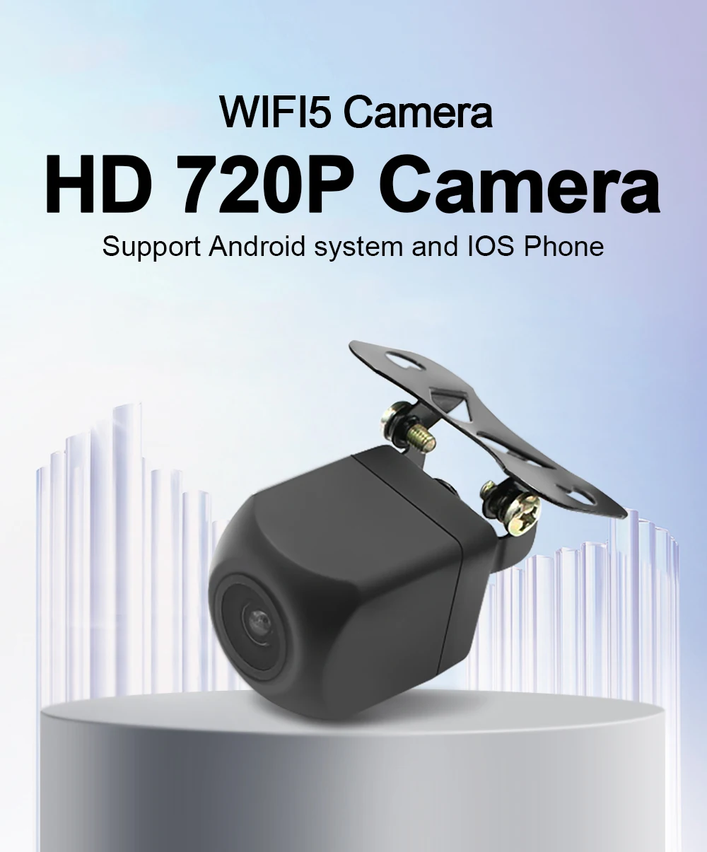 Tanio Carsanbo Car Wifi5 HD noktowizor kamera tylna bezprzewodowa wodoodporna kamera cofania sklep