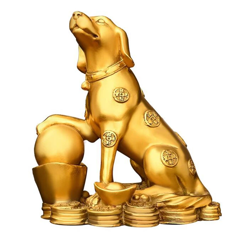 

Copper money ingot, dog feng shui zodiac sign, dog patch, northwest missing corner, guarding home, attracting wealth ornament