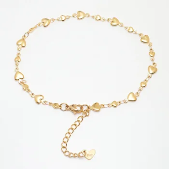304 스테인레스 스틸 발목 골드 컬러 체인 Anklets 발에 여성을위한 보석 여름 파티 다리 선물 조절, 1 조각