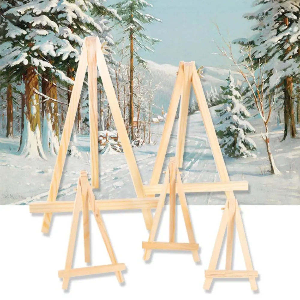 접이식 그림 및 스케치 나무 미니 이젤 소형 접이식 삼각형 디스플레이 스탠드 휴대용 데스크 스탠드 삼각대 아티스트