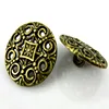 20Pcs Vintage Metal Pierced Buttons Shank Flower Metal Buttons Fit Sewing Clothing Craft 18.0mm 5