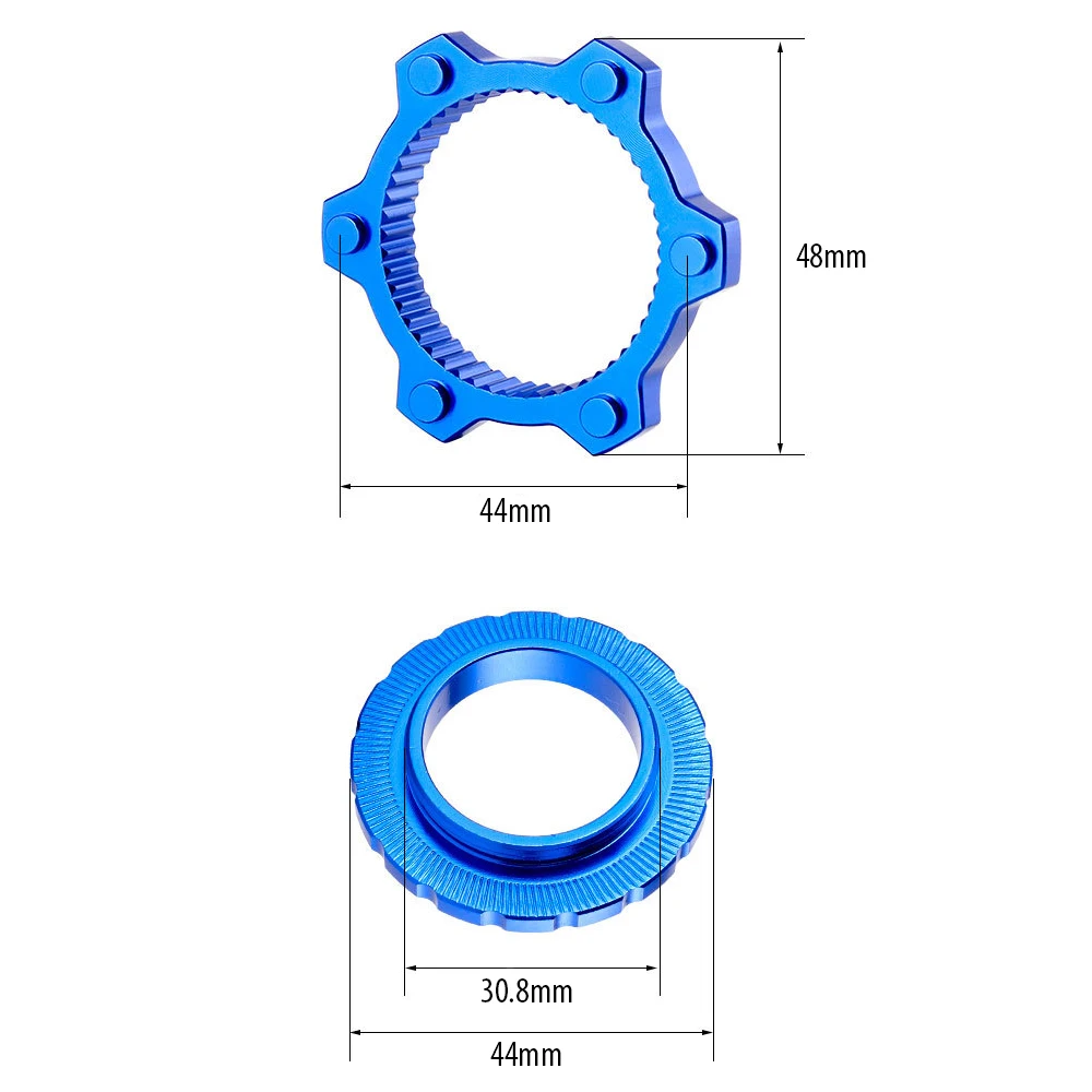 자전거 디스크 브레이크 센터록-6 볼트 6 홀 로터 어댑터 렌치 스패너 자전거 44mm 허브 센터 잠금 변환 스페이서