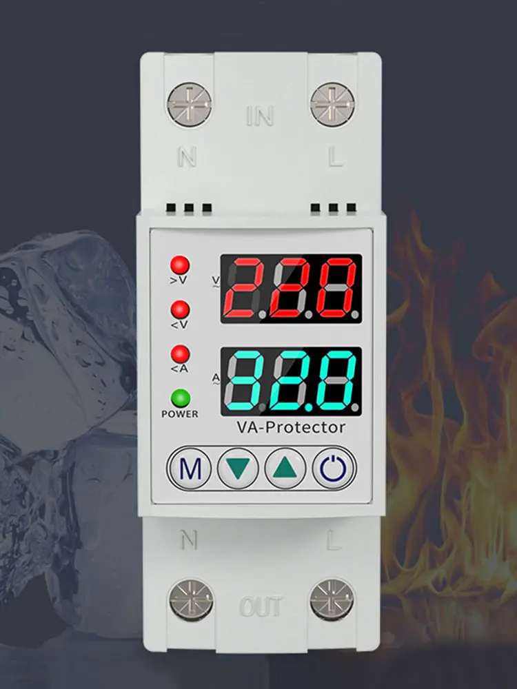 Digital Display Relay Over Under Voltage Protective Device 220V