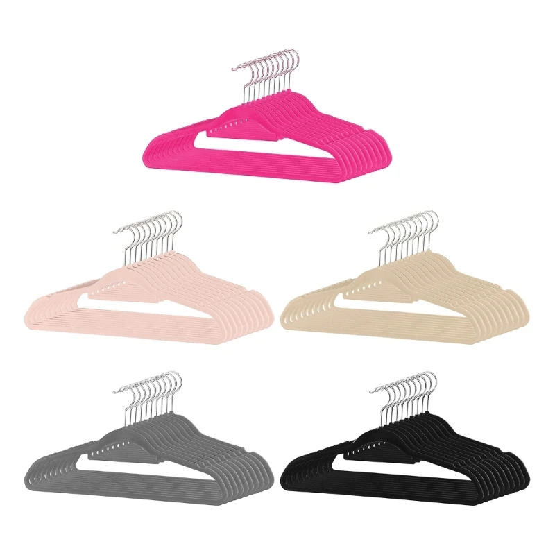 

10Pcs Non Slip Clothes Hangers Multipurpose Hanging Shelves Accessory