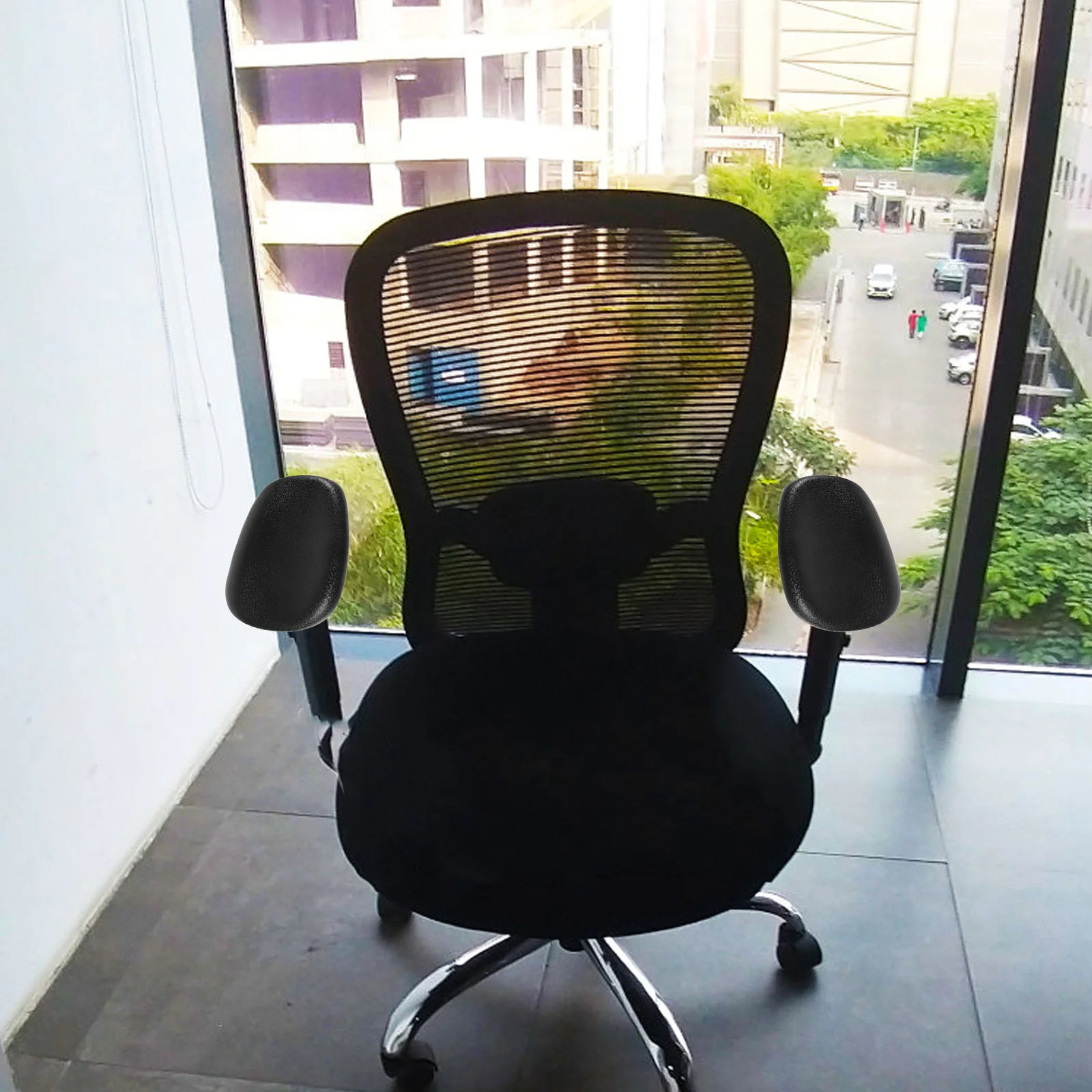 

Gaming Swivel Chair Armrests Desk Office Pads Computer Armchair Covers Replacement Parts Polyurethane for