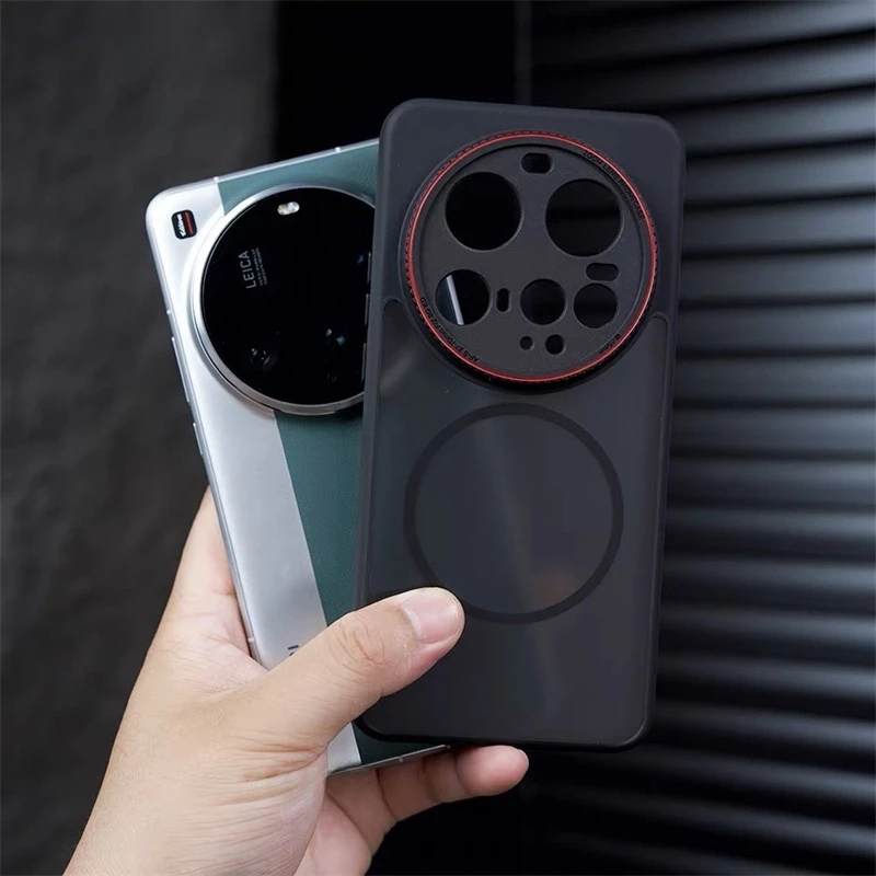 Magnetic Acrylic Matte Transparent Shockproof Bumper Case with MagSafe Compatibility