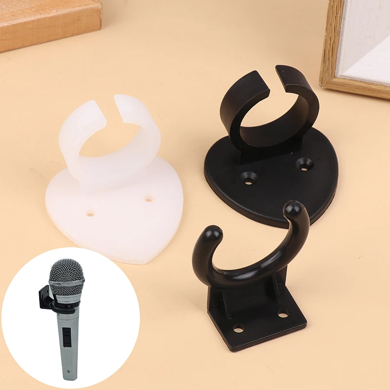 1Pc Microphone Hook Holder Microphone Hanger Wall Mount Holder Universal Clip Stand Fixed