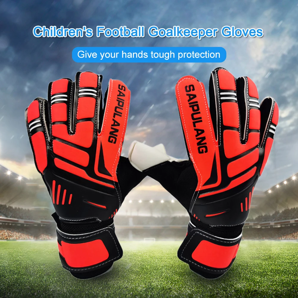 Children Professional Goalkeeper Hand Protection Gloves Sports