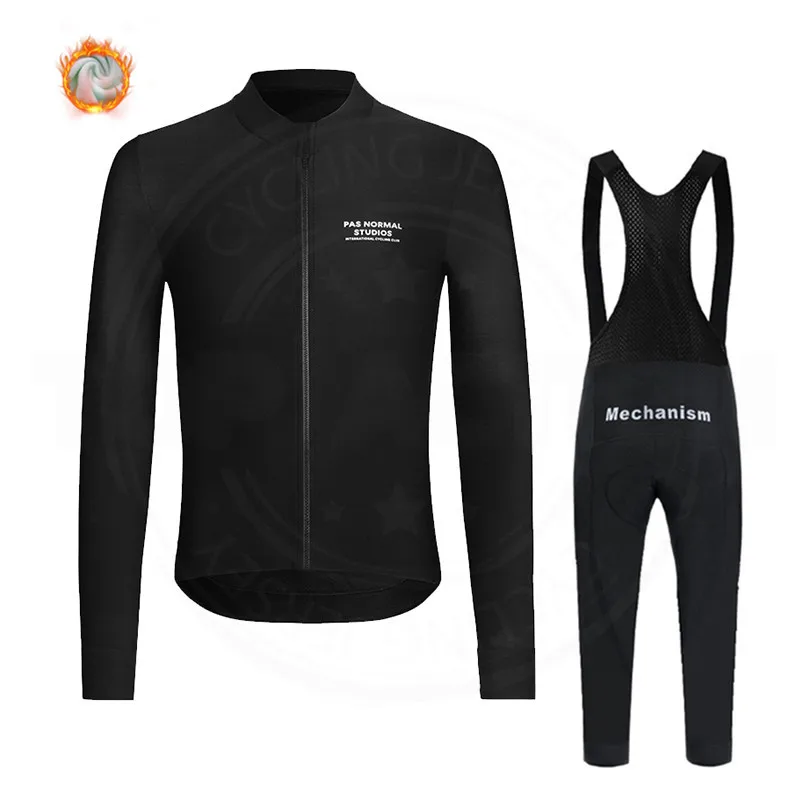 2022 New Pas Normal Studios Winter Thermal Fleece Cycling Set PNS Long