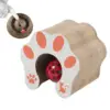 Magic Organ Cat Scratching Board Interactive Cat Toy with Ball Scalable Round Corrugated Cat Scratcher Toy Kitten Game Supplies